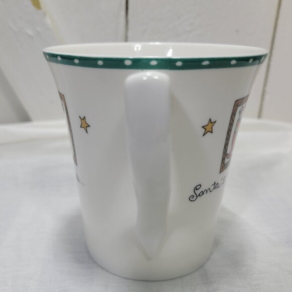 6 Mikasa Ultima Christmas Wish Coffee Cup Mug Tea Santa On Way Special Times Lot - Picture 3 of 11